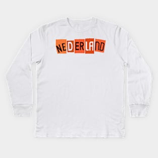 Nederland / Netherlands Kids Long Sleeve T-Shirt